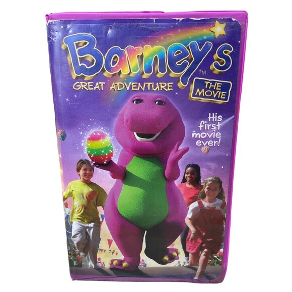 BARNEY'S GREAT ADVENTURE THE MOVIE VHS Video Tape 1998 Purple Dinosaur - Picture 1 of 3